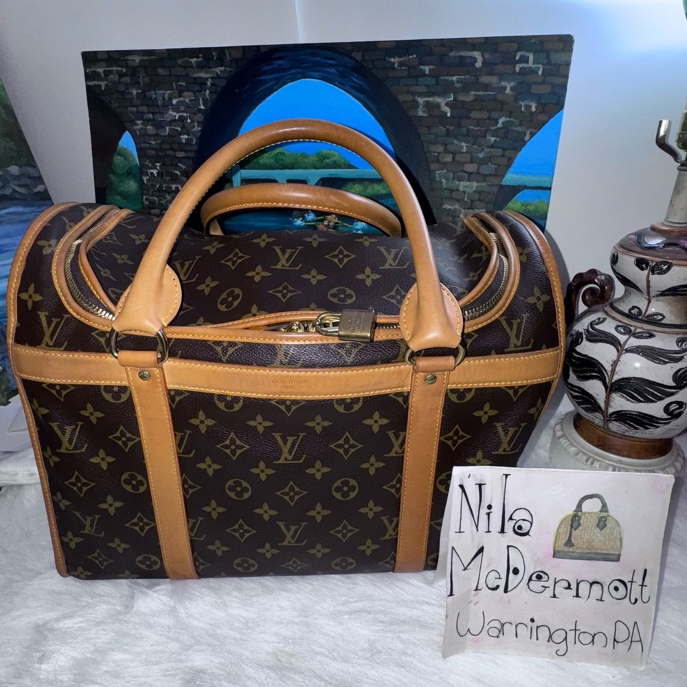Luxury Brown Monogram Travel Bag